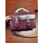 Handmade Cambridge Bag with Thickened Oil-Waxed Vegetable Tanned Leather